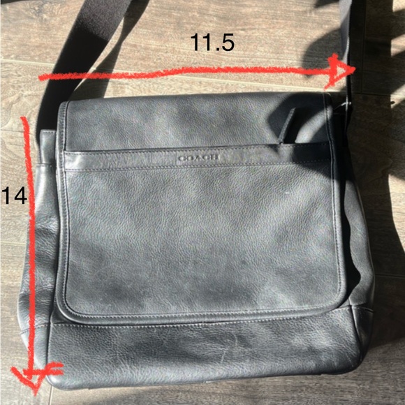 Coach leather messenger bag - Picture 5 of 5